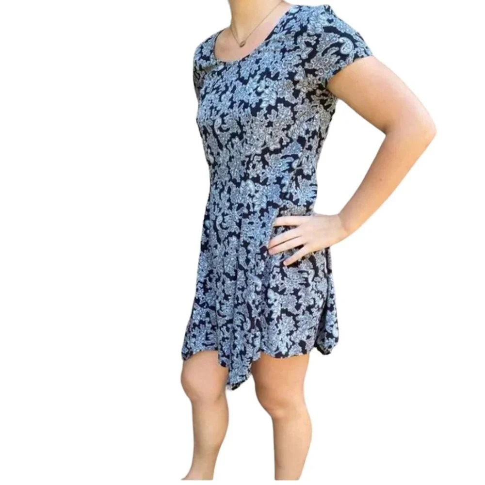 MIMI CHICA Handkerchief Hem Dress Sundress Mini Dress - size Small